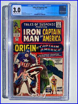 Tales of Suspense #63 CGC 3.0 1965 1st Silver Age origin of Captain America