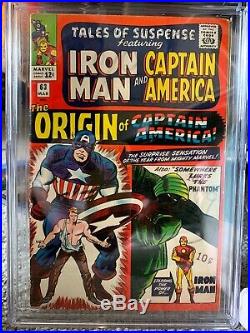 Tales of Suspense #63 CGC 5.5 Marvel Comics 1965 1st SA Captain America ORIGIN