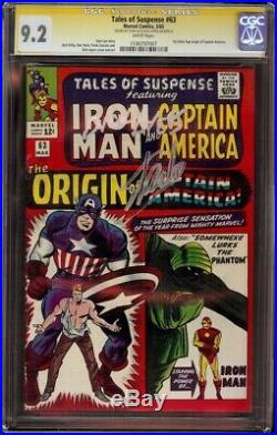 Tales of Suspense # 63 CGC 9.2 White SS (Marvel 1965) Stan Lee, Dick Ayers Sigs