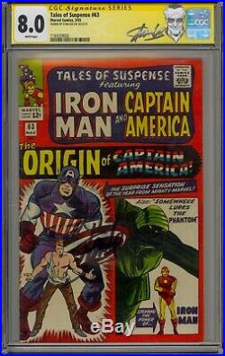 Tales of Suspense 63 CGC SS 8.0 (Stan Lee) Captain America Origin