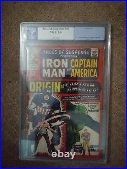 Tales of Suspense #63 pgx graded 5. 1st Silver Age Origin of Captain America