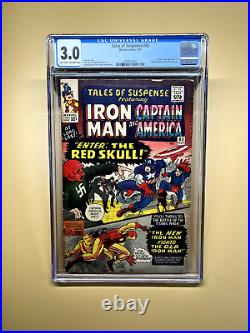 Tales of Suspense 65 CGC 3.0 Key Issue (1965 Marvel Comics) 1st Red Skull in SA