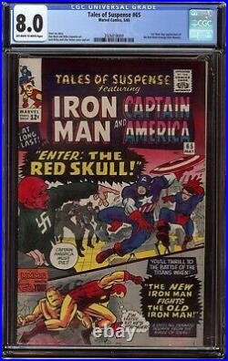 Tales of Suspense # 65 CGC 8.0 OWithW (Marvel, 1965) 1st Silver Age Red Skull
