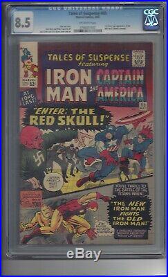 Tales of Suspense #65 CGC 8.5 FIRST SILVER AGE RED SKULL KEY BOOK