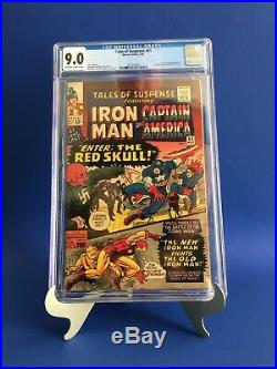 Tales of Suspense 65 CGC 9.0 1965 1st Silver Age App. Red Skull Kirby & Stan Lee