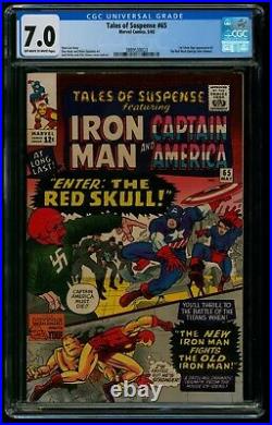 Tales of Suspense #65 CGC F-VF Marvel Comics First Red Skull in Silver Age
