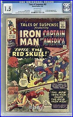 Tales of Suspense #65 Graded/ 1.8 1st App of Red Skull in Silver Age