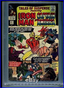Tales of Suspense #67 CGC 7.0 (1965) Iron Man & Captain America Jack Kirby