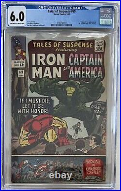 Tales of Suspense #69 Iron Man Captain America 1st App Titanium Man CGC 6.0