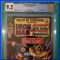 Tales of Suspense #74 CGC 9.2 NM- 1966 Gene Colan Jack Kirby Stan Lee