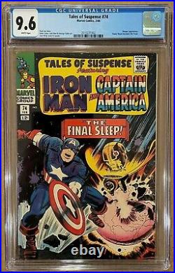 Tales of Suspense #74 CGC 9.6 WHITE PAGES Happy Hogan becomes the Freak 1966 NM+