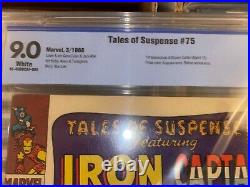 Tales of Suspense #75 CBCS 9.0 WHITE pgs -1st Sharon Carter and Batroc GSP UFC