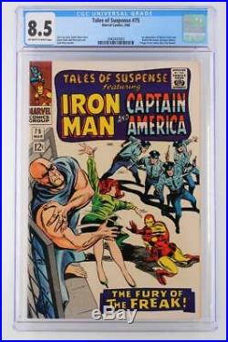Tales of Suspense #75 -CGC 8.5 VF+ Marvel 1966- Iron Man! 1st App Sharon Carter
