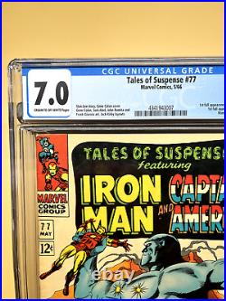 Tales of Suspense 77 CGC 7.0 Key Issue (1966 Marvel Comics) 1st Peggy Carter