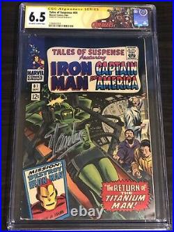 Tales of Suspense #81 CGC 6.5 Stan Lee Signed Avengers Label ONLY 12 SS Captain