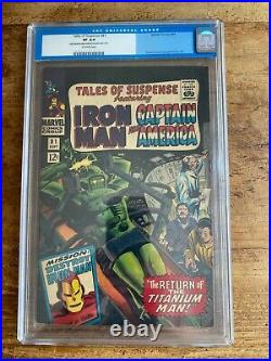 Tales of Suspense #81 CGC 8.0 VF Marvel 1966 Titanium Man & Red Skull App