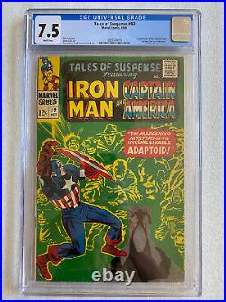 Tales of Suspense #82 CGC 7.5 White Pages! 1966 1st Appearance of the Adaptoid