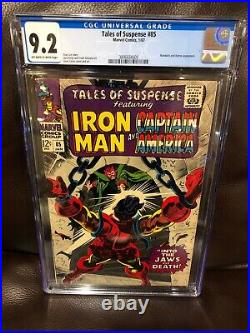 Tales of Suspense #85 CGC 9.2 Iron Man Captain America NM- HIGH Marvel 1967 NICE