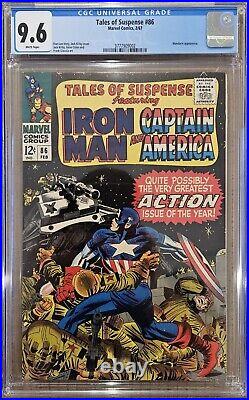 Tales of Suspense #86 CGC 9.6 WHITE PAGES Mandarin Appearance Marvel 1967 NM+