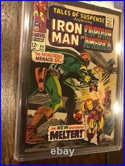 Tales of Suspense #89 CGC 9.2 Iron Man Captain America NM- HIGH Marvel 1967 NICE