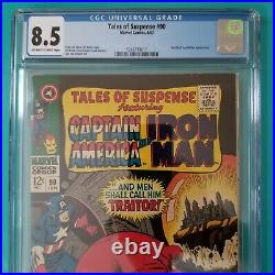Tales of Suspense 90 CGC 8.5 VF+ 1967 OWithW Pages Red Skull, Melter Appearance