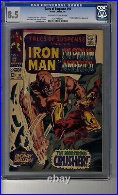 Tales of Suspense #91 CGC 8.5 OWithWhite Pages Red Skull Appearance