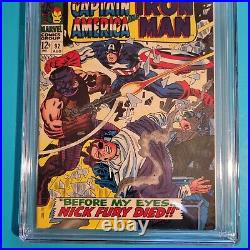 Tales of Suspense #92 CGC 9.0 1967 Colan Kirby Giacoia Stan Lee Avengers