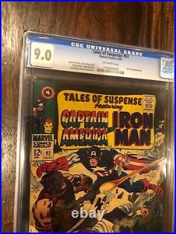 Tales of Suspense 92 CGC 9.0 Iron Man Captain America HIGH Grade 1967 MAKE OFFER
