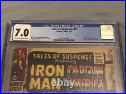 Tales of Suspense #93 CGC 7.0 OW to W Pages (Jack Kirby/Titanium Man App)
