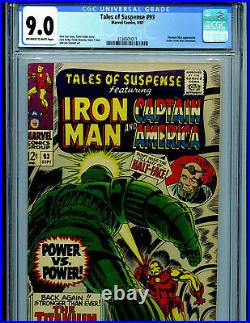 Tales of Suspense #93 CGC 9.0 1967 Silver Age Marvel Amricons B3A