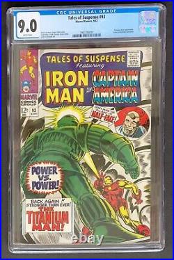 Tales of Suspense #93 Marvel 1967 CGC 9.0 White pages