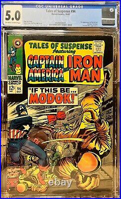 Tales of Suspense #94 (1967) CGC 5.0 OWW KEY First full appearance of Modok
