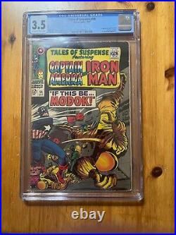 Tales of Suspense #94 CGC 3.5 VG-, OWithW, 1st M. O. D. O. K, Captain America