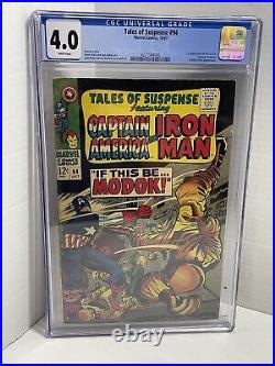 Tales of Suspense 94 CGC 4.0 1st Appearance M. O. D. O. K