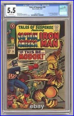 Tales of Suspense 94 (CGC 5.5) 1st app. M. O. D. O. K. Kirby cover 1967 Marvel N968