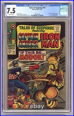 Tales of Suspense 94 (CGC 7.5) 1st app. M. O. D. O. K. Kirby cover 1967 Marvel O841