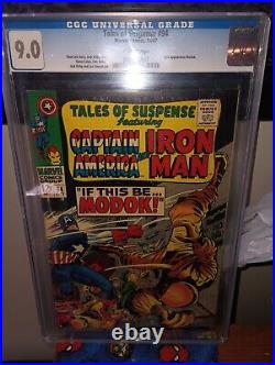 Tales of Suspense 94 CGC 9.0 1st M. O. D. O. K. Iron Man Captain America Thor Hulk