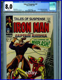 Tales of Suspense #97 CGC 8.0 1968 Silver Age Marvel 1st Whiplash Amricons B7