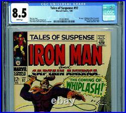 Tales of Suspense #97 CGC 8.5 1968 Silver Age Marvel 1st Whiplash Amricons B3K27