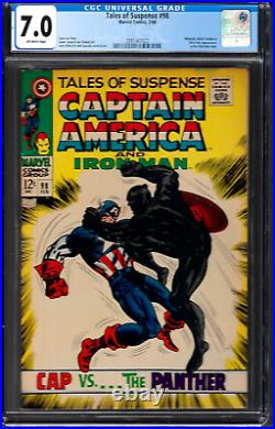 Tales of Suspense # 98 CGC 7.0 owp Black Panther app. & Cover