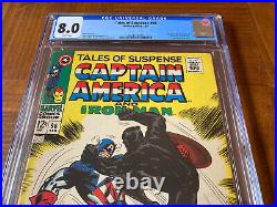 Tales of Suspense 98 CGC 8.0 White Pages (Iconic Black Panther vs Capt America)