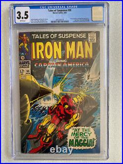 Tales of Suspense #99 CGC 3.5 White Pages 1968 Last issue
