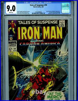 Tales of Suspense #99 CGC 9.0 1968 Silver Age Marvel Last Issue Amricons B12