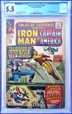 Tales of Suspense no. 64 1965 CGC 5.5 comic- Iron Man