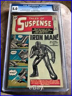 Tales of suspense #39 CGC 5.0 Unrestored Old Label easy 6.0 or higher