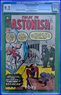Tales to Astonish #45 CGC 9.2 2nd Wasp and Egghead