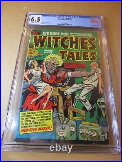 Witches Tales 11 CGC 6.5 Frankenstein 1952 Avison Powell Art Harvey Horror Comic