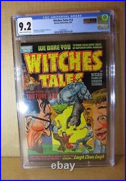 Witches Tales 13 CGC 9.2 QES Exceptional Gem! 1952 RAT TORTURE Elias Harvey NM