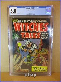Witches Tales 27 CGC 5.0 BURIED ALIVE 1954 Elias, Powell Art Harvey Horror Comic